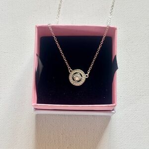 Pandora Sterling Silver Pendant Necklace 17.5 Inches